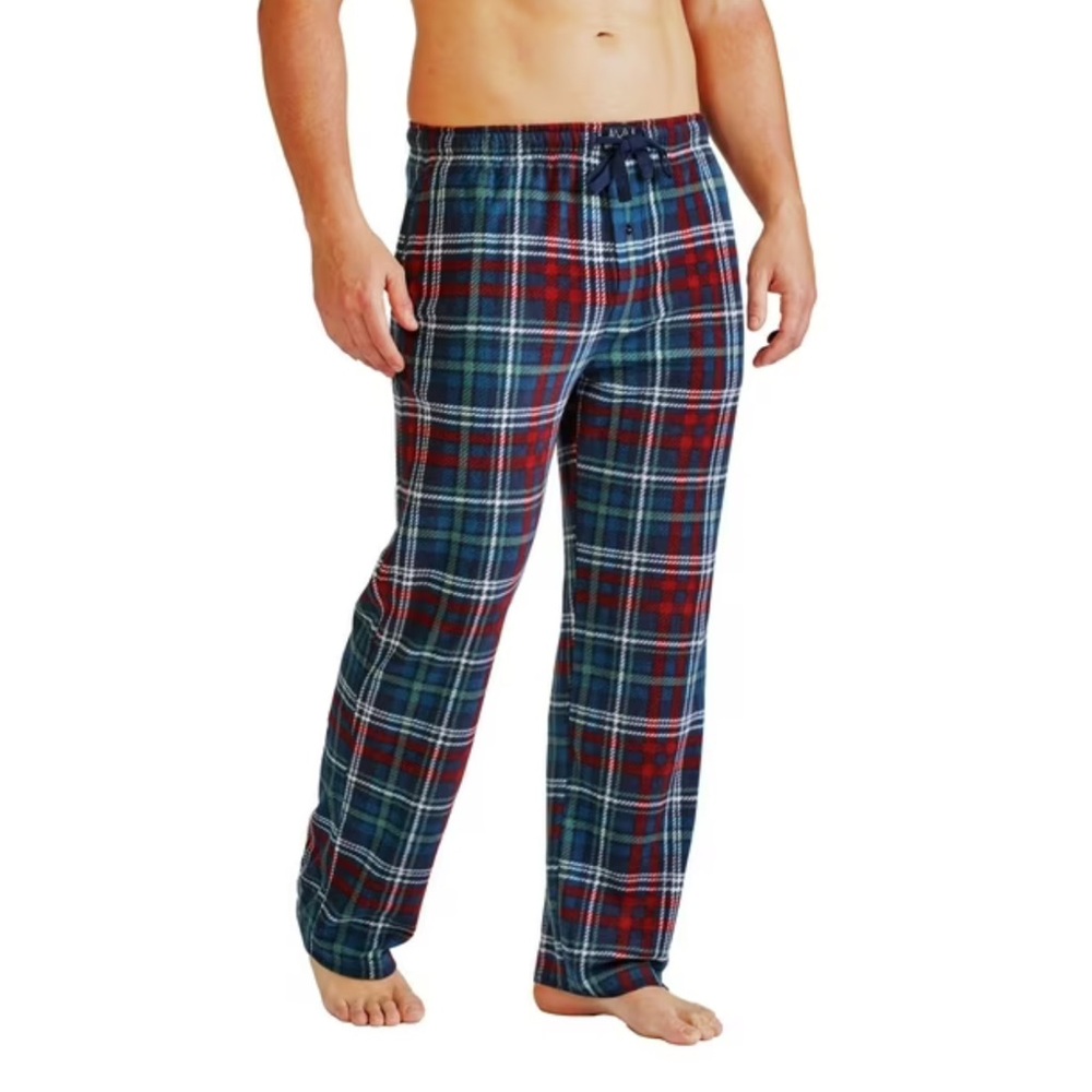 Lucky brand Plaid Lounge Pants in Red and Blue small pajamas NWOT